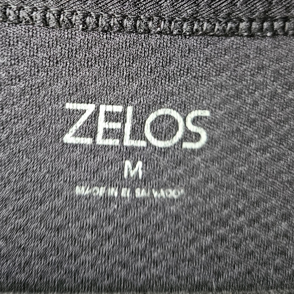 ZELOS Women's Black Racerback Activewear Tank Top - Picture 3 of 3
